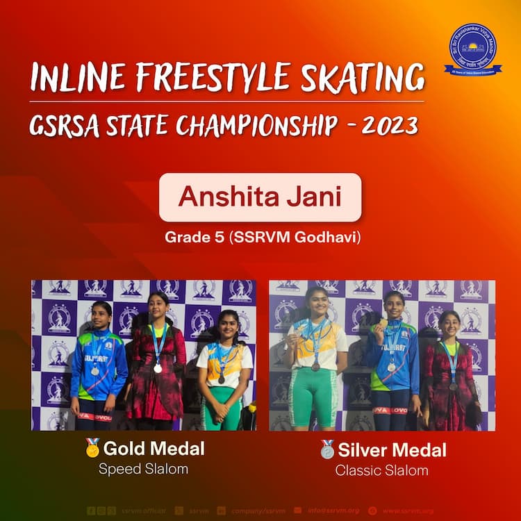 Gold medal in Speed Slalom and Silver medal in Classic slalom